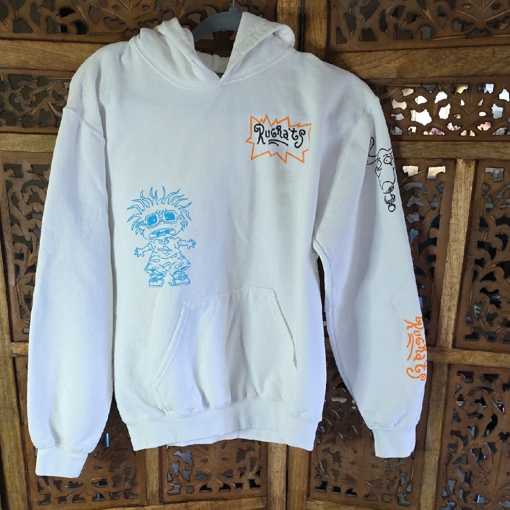 RUGRATS COLLECTABLE Gildan White Heavy Blend Hoodie